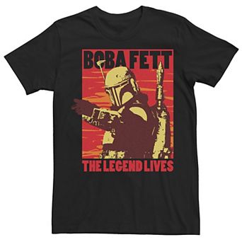 Men's Star Wars Boba Fett The Legend Lives Boba Tee