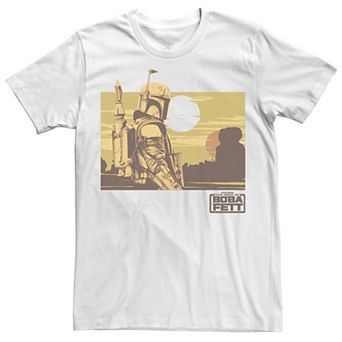 Men's Star Wars Boba Fett Boxed Landscape Tee
