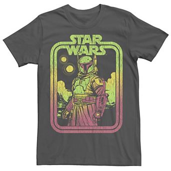 Men's Star Wars Boba Fett Retro Boxed Portrait Tee
