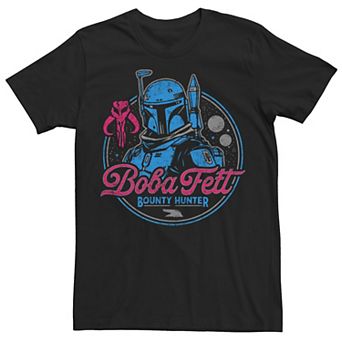Men's Star Wars Boba Fett Galactic Hunter Circle Boba Portrait Tee