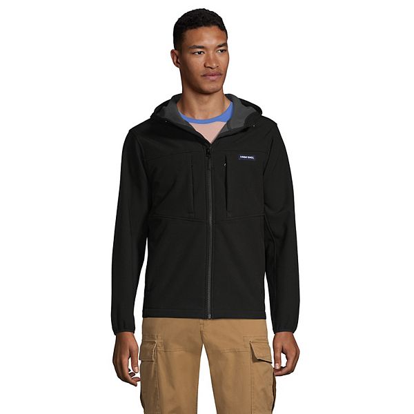 Men's Lands' End Softshell Hooded Jacket