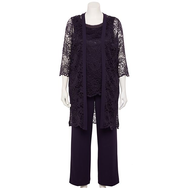 Lace Duster Pant Set