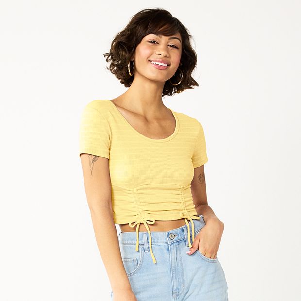 Juniors' SO® Cropped Tee