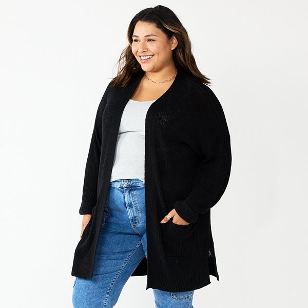 Plus Size Sonoma Goods For Life® Favorite Long Sleeve Cardigan