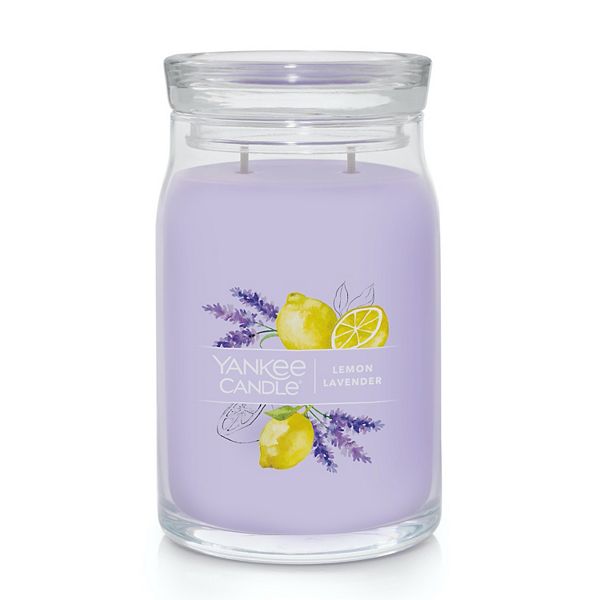 Yankee Candle Lemon Lavender 20oz. Signature Large Candle Jar