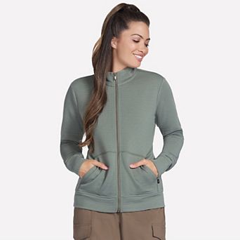 Women's Skechers® The Go Walk® Ottoman Cozy Fit Zip-Up Jacket