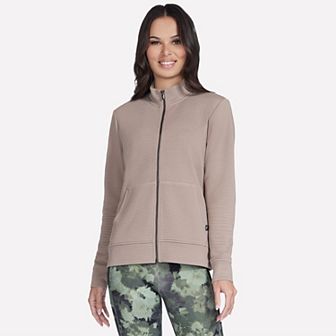 Women's Skechers® The Go Walk® Ottoman Cozy Fit Zip-Up Jacket