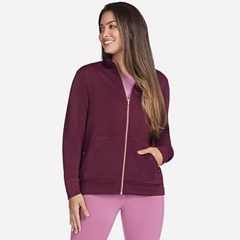 Women's Skechers® The Go Walk® Ottoman Cozy Fit Zip-Up Jacket