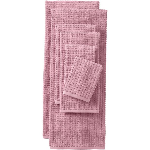 Cotton Waffle Towel 6-Piece Set