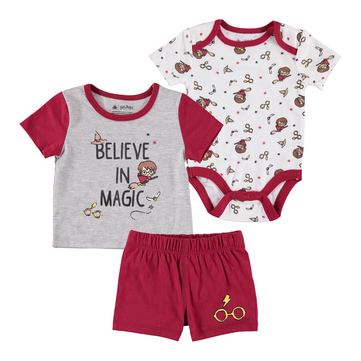 Harry Potter Baby Boy/Girl Short-sleeve Graphic Romper