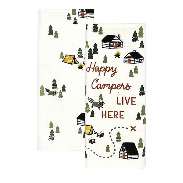 Celebrate Together™ Fall Happy Campers Live Here Kitchen Towel 2-pk.