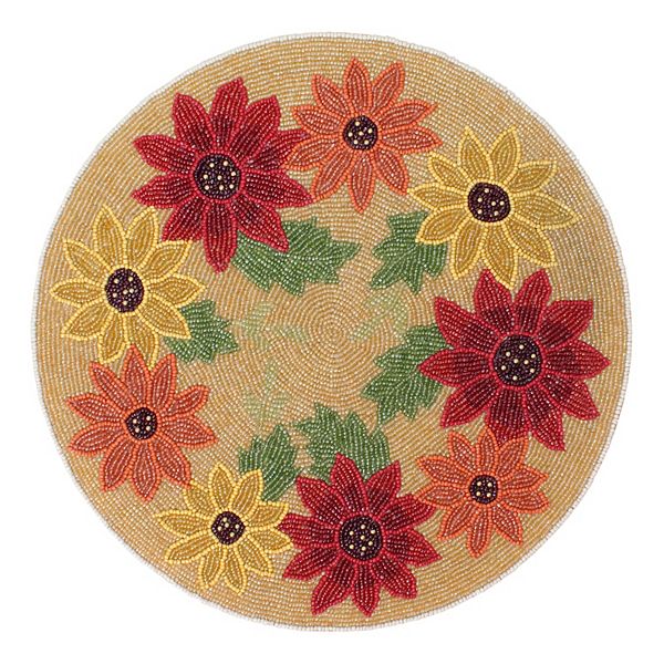 Celebrate Together™ Fall Beaded Sunflower Placemat
