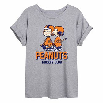 Juniors' Peanuts Hockey Club Oversized Tee