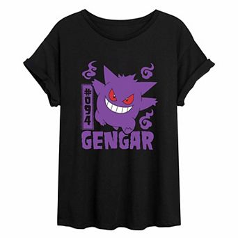 Juniors' Pokémon Gengar Oversized Tee