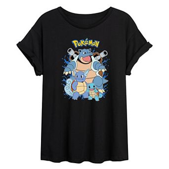 Juniors' Pokémon Squirtle Oversized Tee