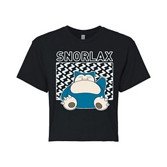 Juniors' Pokémon Snorlax Cropped Tee