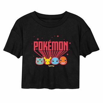 Juniors' Pokémon Retro Cropped Tee