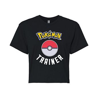 Juniors' Pokémon Trainer Cropped Graphic Tee