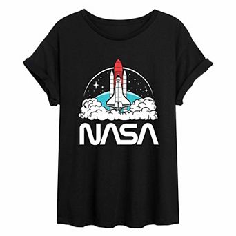 Juniors' NASA Orbiter Takeoff Oversized Tee