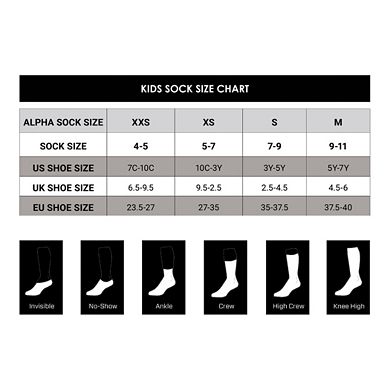 Boys Nike Everyday Crew Basketball Socks 3-Pack