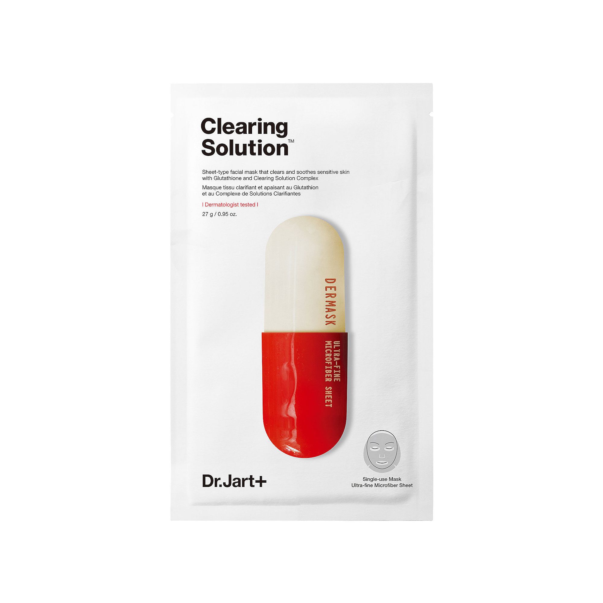 Dr. Jart Dermask Clearing Solution Face Mask, Size: 0.95 FL Oz, None