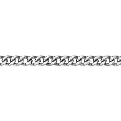 Men's LYNX Stainless Steel 11 mm Curb Chain Necklace