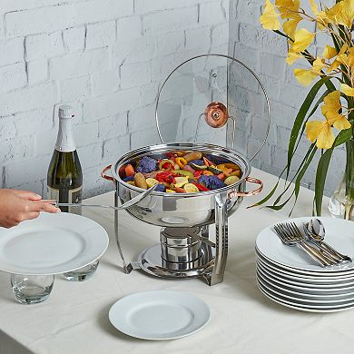 Denmark Tools for Cooks Celebrations Collection 8-pc. Stainless Steel Chafing Dish & Serving Spoon Set