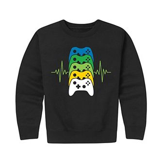Boys 8-20 Gamer Pulse Crew Fleece Sweatshirt