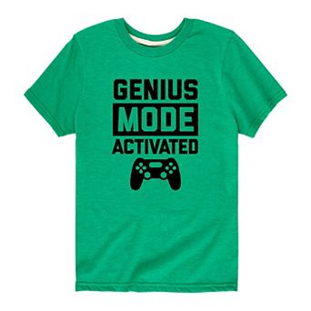 Boys 8-20 Genius Mode Activated Graphic Tee