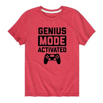 Boys 8-20 Genius Mode Activated Graphic Tee