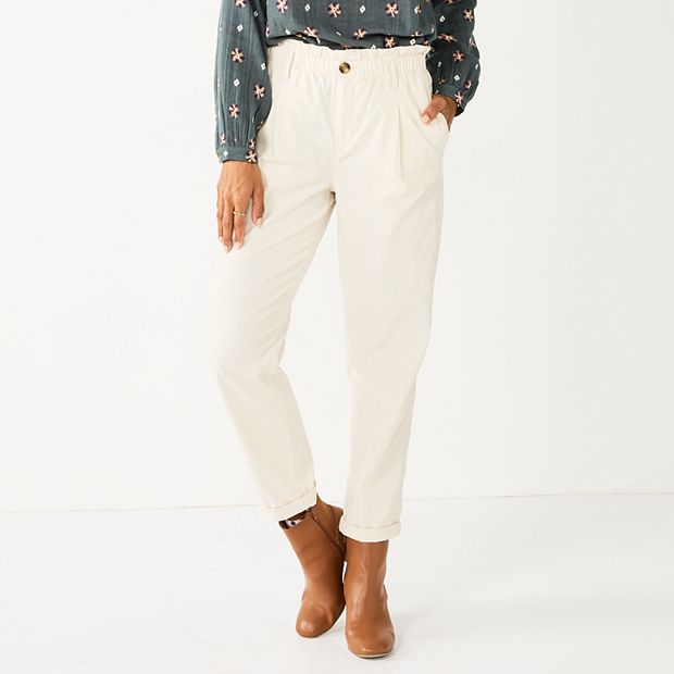 Kohls white pants best sale