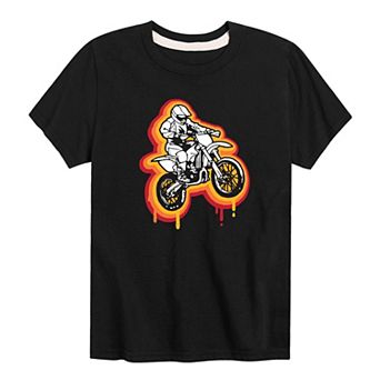 Boys 8-20 Retro Motor Bike Graphic Tee