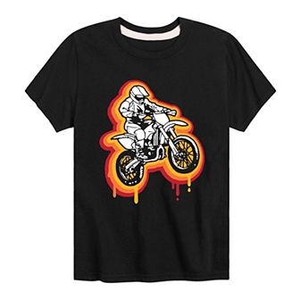 Boys 8-20 Retro Motor Bike Graphic Tee