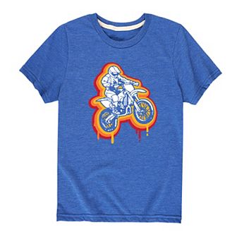 Boys 8-20 Retro Motor Bike Graphic Tee