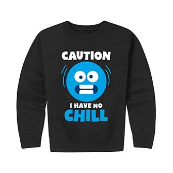 Boys 8-20 Caution No Chill Crew Fleece Sweatshirt