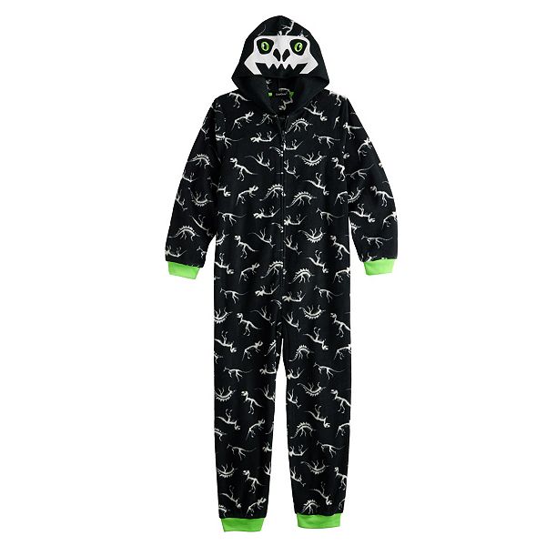 Boys 4-16 Cuddl Duds Hooded One-Piece Pajamas