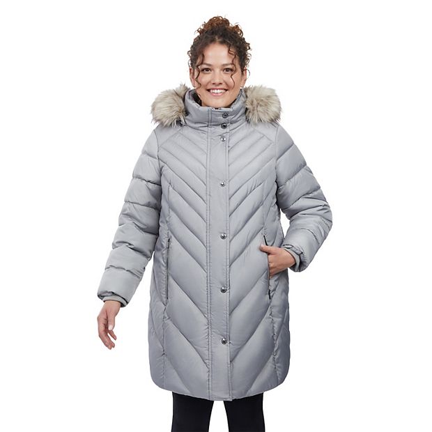 Plus size coats at hot sale kohls