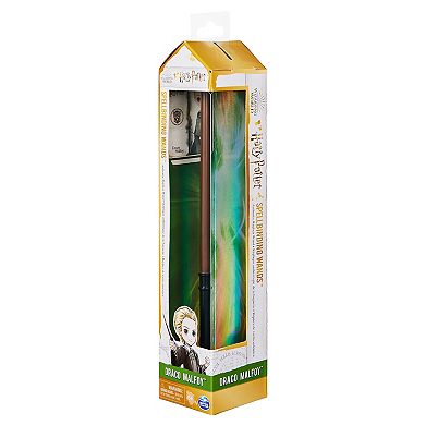 Spin Master Wizarding World Harry Potter 12-inch Spellbinding Draco Malfoy Wand with Collectible Spell Card