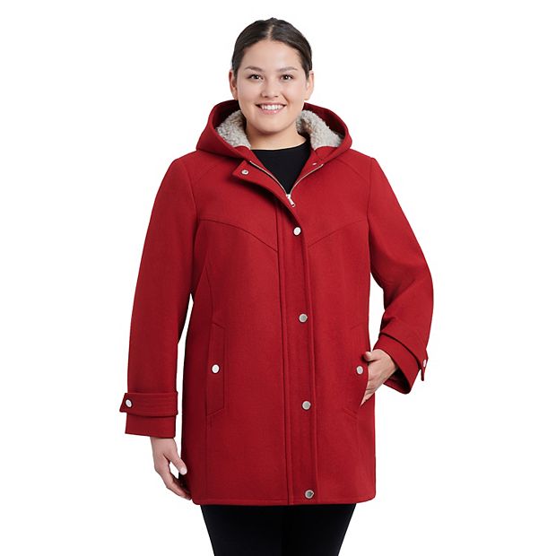 London fog plus size wool coat hotsell