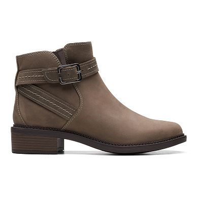 Clarks® Maye Strap Women's Leather Ankle Boots