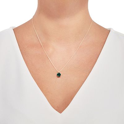 Emerald necklace kohls deals