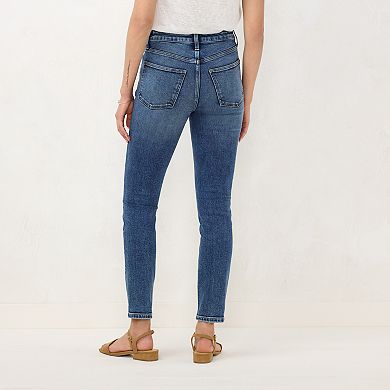 Women's LC Lauren Conrad High-Rise Embroidered Skinny Jeans