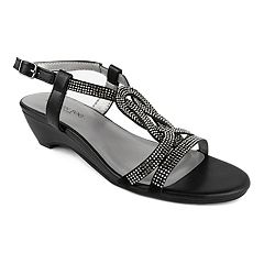 Kohls black best sale wedge sandals