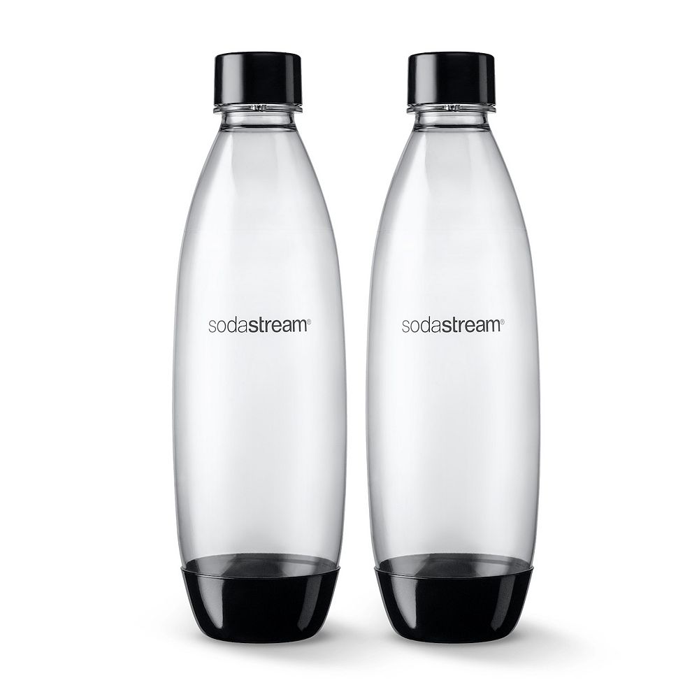 SodaStream 1-Liter Dishwasher Safe Slim Carbonating Bottle 2-pk.