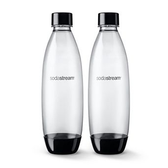 SodaStream 1-Liter Dishwasher Safe Slim Carbonating Bottle 2 pk