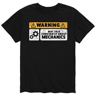 Men's Warning May Talk Constantly Tee