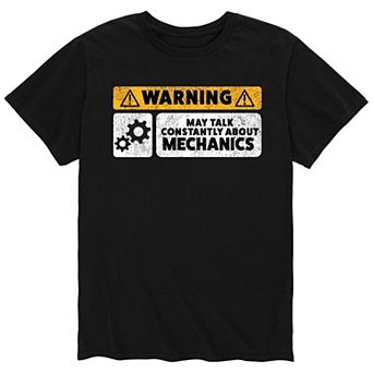 Men's Warning May Talk Constantly Tee