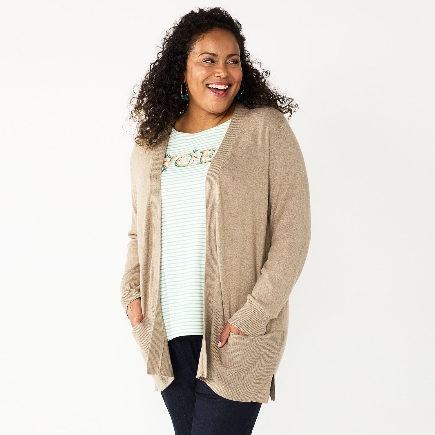 kohls womens plus size sweaters
