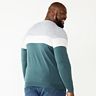Big & Tall Apt. 9® Colorblock Merino Crewneck Sweater