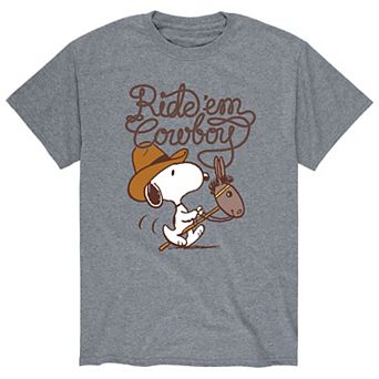 Men's Peanuts Ride Em Cowboy Tee